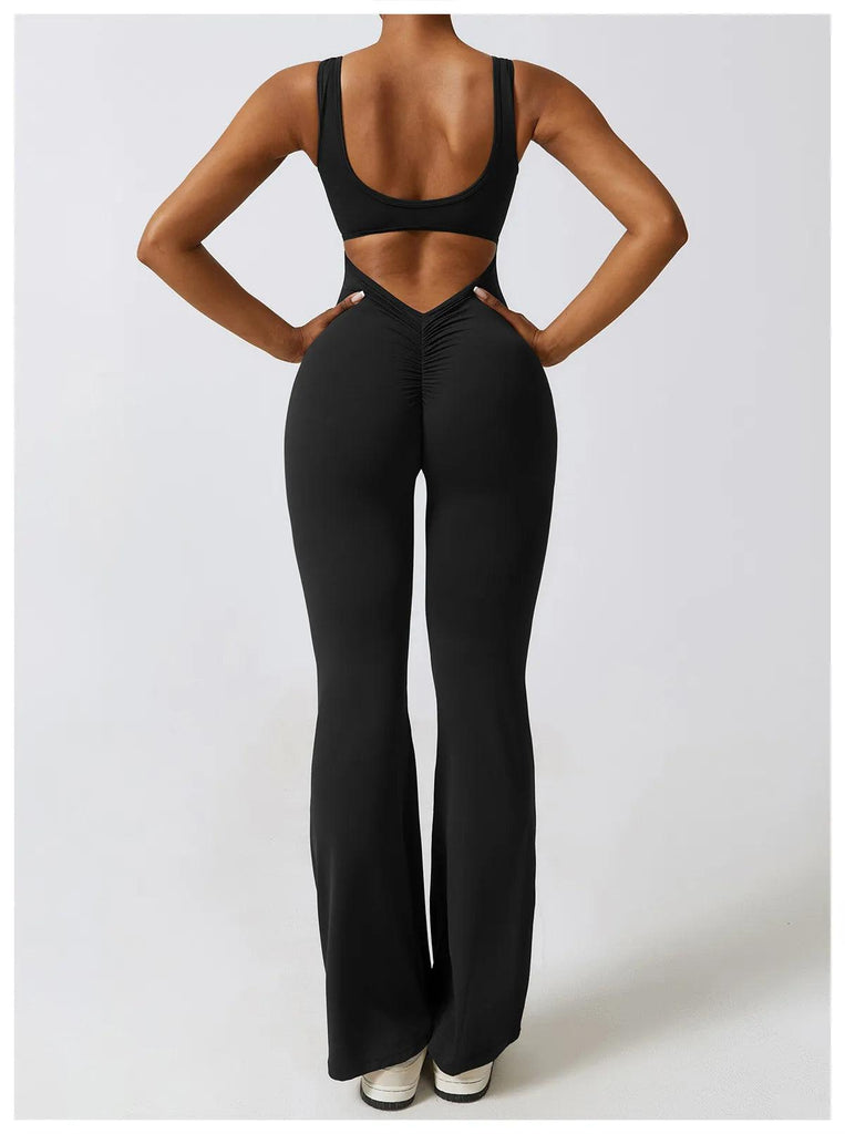 Limitless Flared V-sculpt Jumpsuit - ELLAE - Jumpsuit