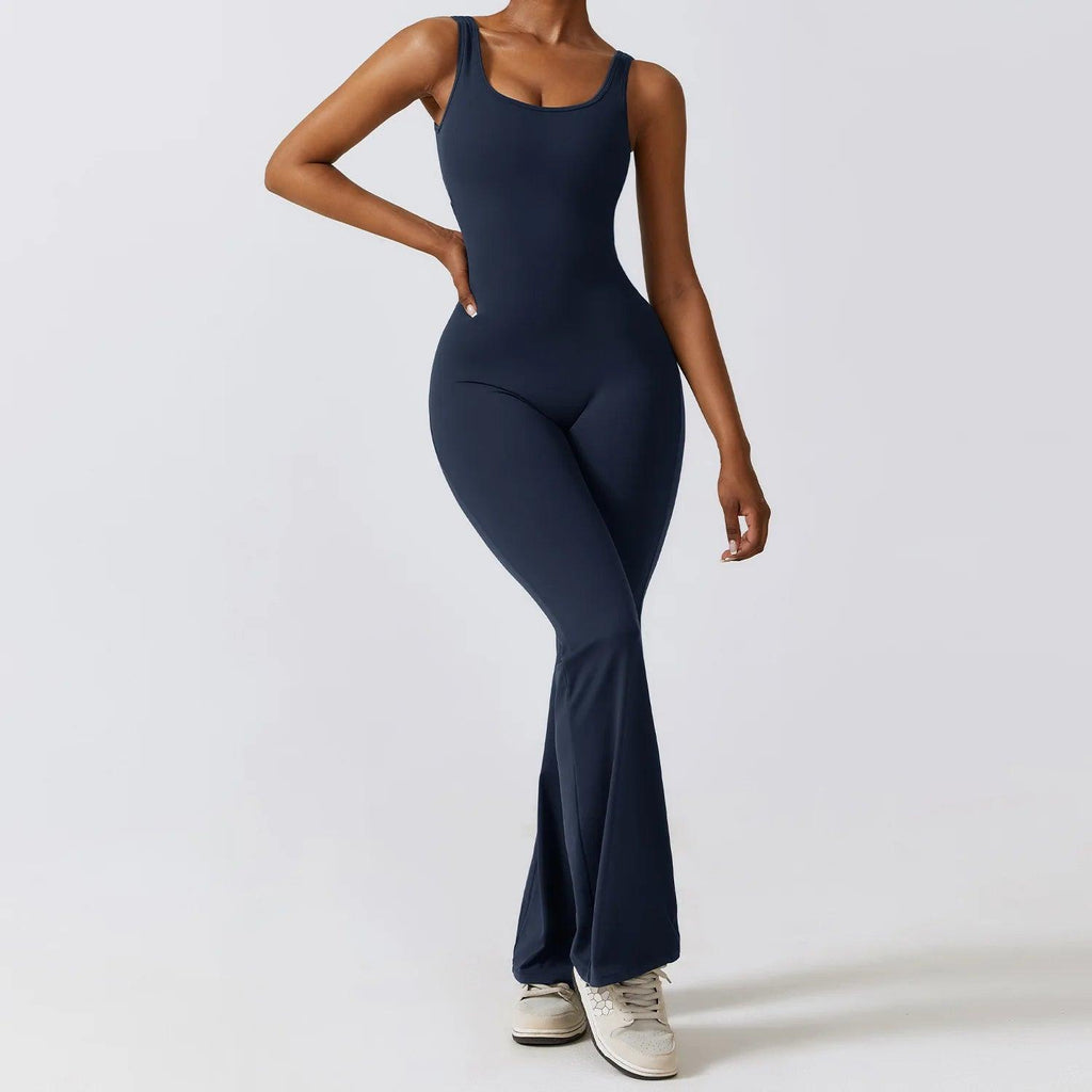 Limitless Flared V-sculpt Jumpsuit - ELLAE - Jumpsuit