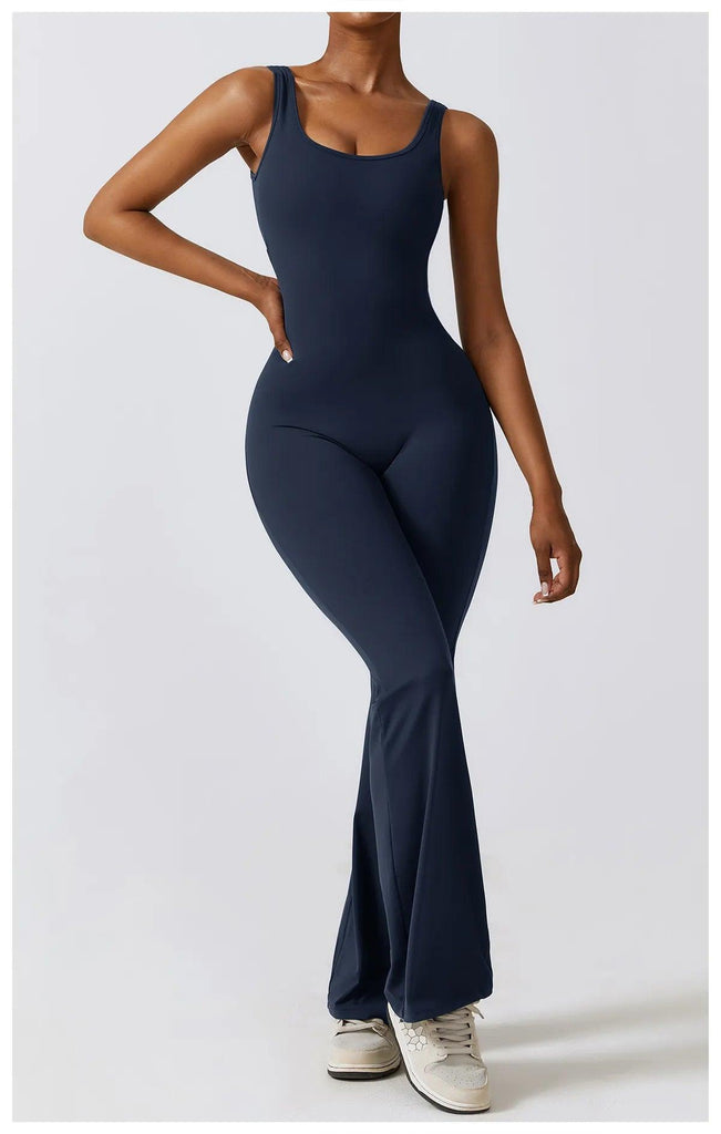 Limitless Flared V-sculpt Jumpsuit - ELLAE - Jumpsuit