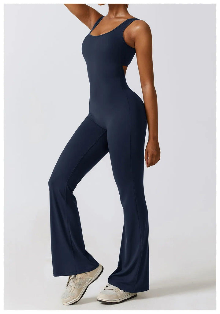 Limitless Flared V-sculpt Jumpsuit - ELLAE - Jumpsuit