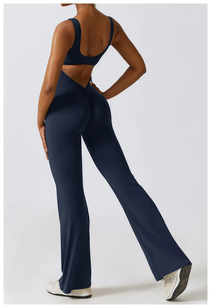 Limitless Flared V-sculpt Jumpsuit - ELLAE - Jumpsuit