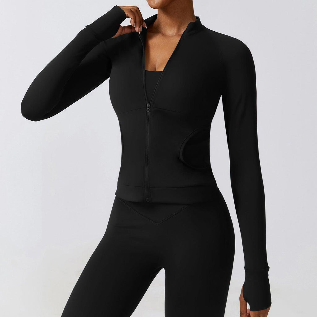 Uplifting - Women's Outdoor Running Exercise Coat Long Sleeve Yoga Wear - ELLAE - 0