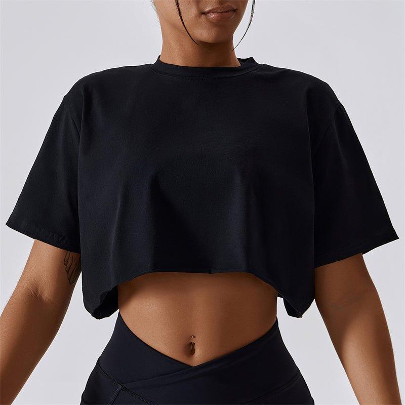 Jeweled Crop Tee - ELLAE - Bras & Tops